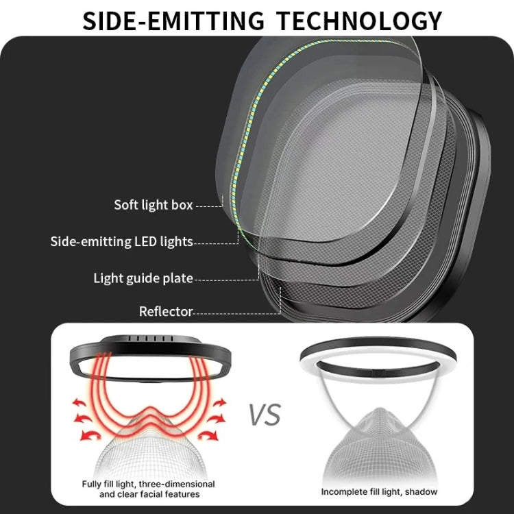 JMARY FM-58R Live Streaming Photography Fill Light 180-Degree Rotatable 9-inch LED Light - by Jmary | Online Shopping UK | buy2fix