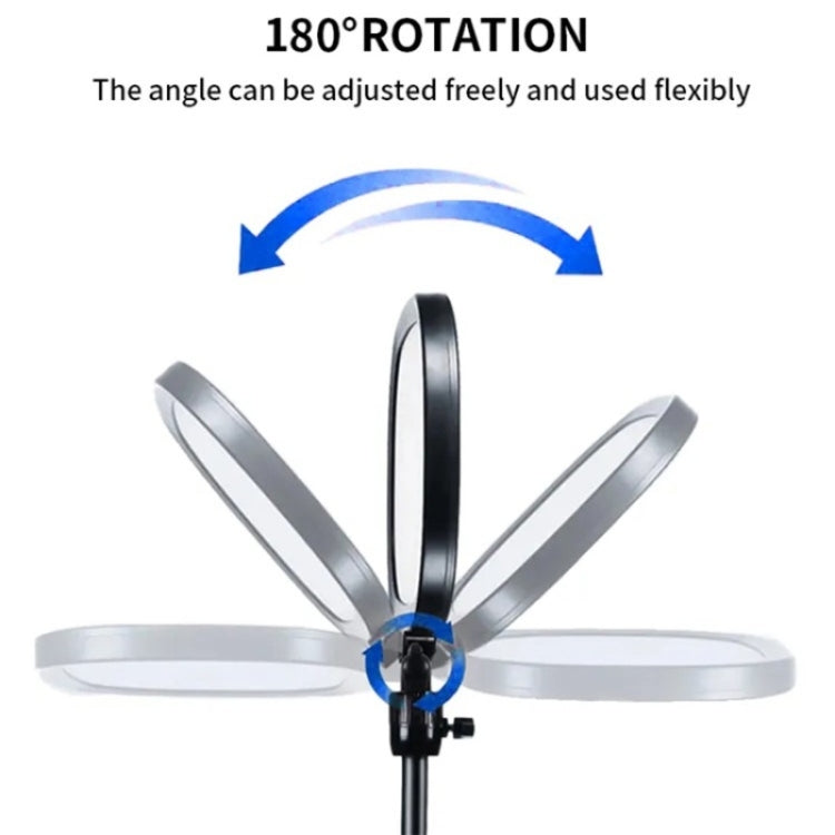 JMARY FM-58R Live Streaming Photography Fill Light 180-Degree Rotatable 9-inch LED Light - by Jmary | Online Shopping UK | buy2fix