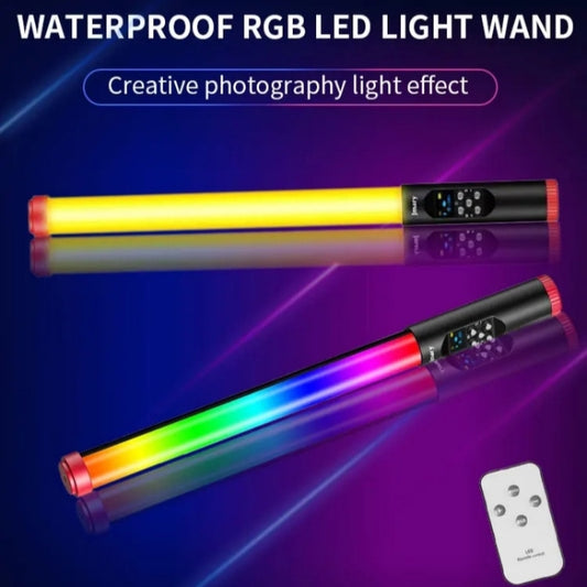 JMARY FM-128RGB Handheld LED Fill Light Outdoor Photography Light Waterproof RGB Light Stick by Jmary