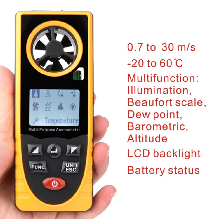 GM8910 Multi-purpose Anemometer - Tachometers & Anemometer by buy2fix | Online Shopping UK | buy2fix