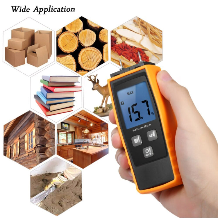 RZ660 Professional Wood Moisture Humidity Meter Digital Tester - PH & Moisture Meter by buy2fix | Online Shopping UK | buy2fix