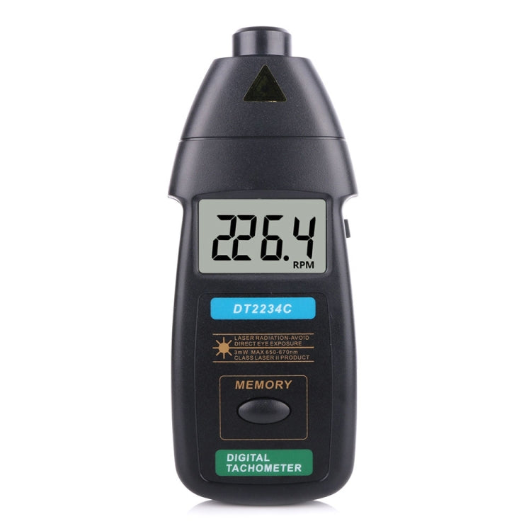 DT2234C Digital Laser Tachometer RPM Meter Non-Contact - Tachometers & Anemometer by buy2fix | Online Shopping UK | buy2fix