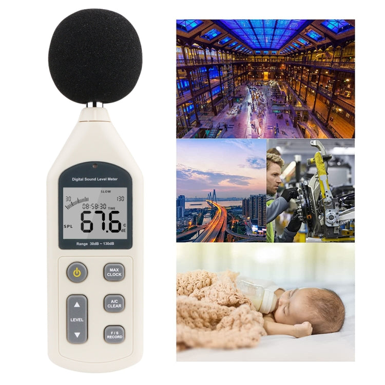 GM1357 Handy Digital Sound Level Meter Noise Meter - Light & Sound Meter by buy2fix | Online Shopping UK | buy2fix