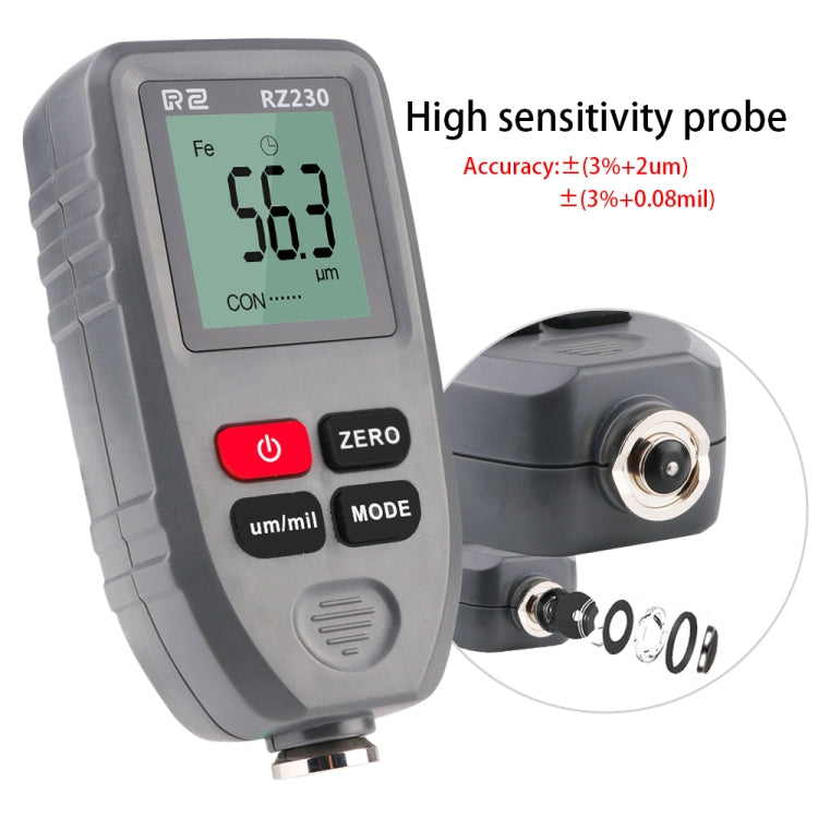 RZ230 Other measuring instruments 0~1300μm Convenient / Measure / Pro - Coating Thickness Gauge by buy2fix | Online Shopping UK | buy2fix