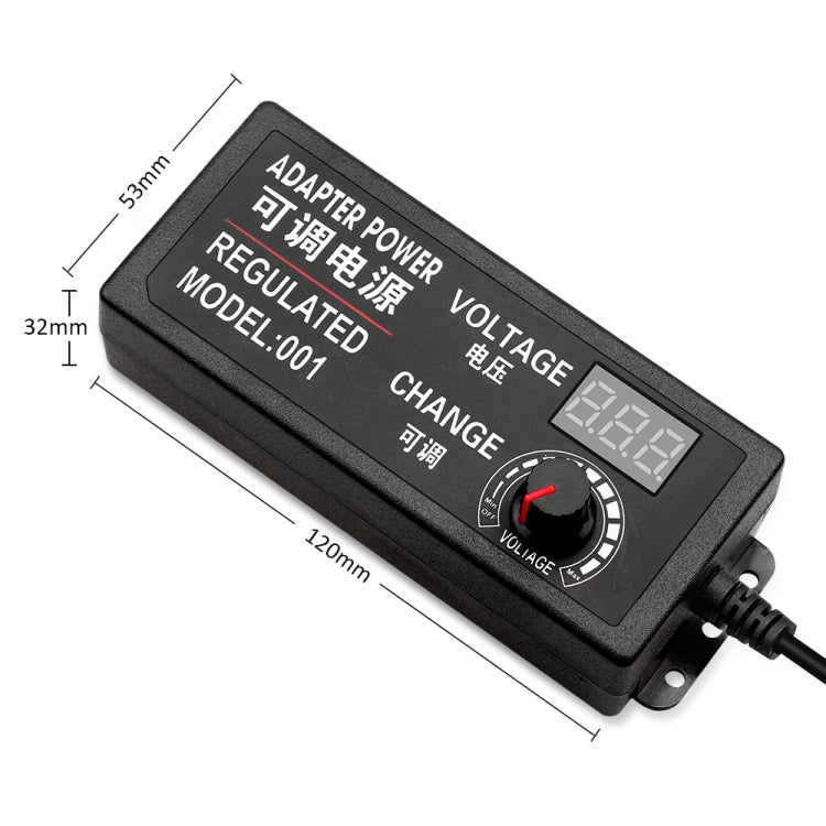 AC To DC Adjustable Voltage Power Adapter Universal Power Supply Display Screen Power Switching Charger EU, Output Voltage:3-24V-2A - Power Supplies by buy2fix | Online Shopping UK | buy2fix