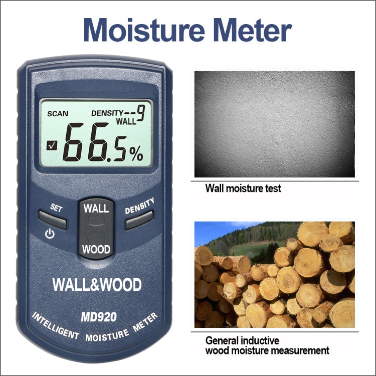 MD920 Wall Surface Wood Moisture Tester - PH & Moisture Meter by buy2fix | Online Shopping UK | buy2fix