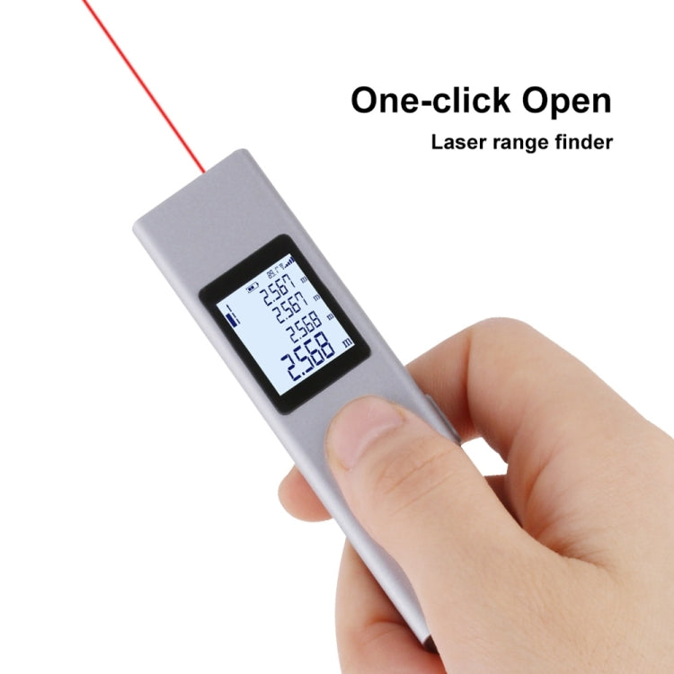 LS-P Laser Rangefinder Distance Meter 40m Handheld Mini Rechargeable LCD Digital Laser Distance Meter 131ft Laser Range Finder - Laser Rangefinder by buy2fix | Online Shopping UK | buy2fix