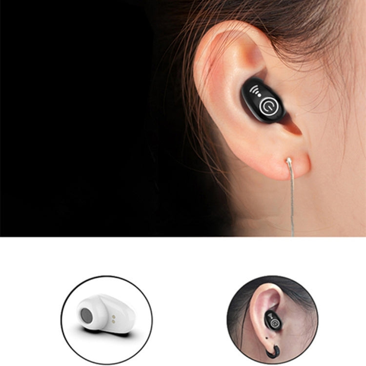 S650 Second GenerationMini Invisible Bluetooth Earphone with Microphone (Black) by buy2fix