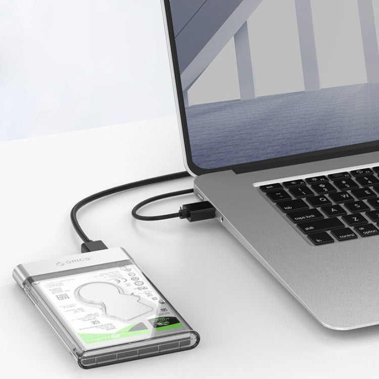 ORICO 2129U3 2.5 inch Transparent USB 3.0 Hard Drive Enclosure - HDD Enclosure by ORICO | Online Shopping UK | buy2fix