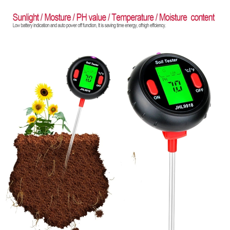 RZ104 Soil PH Meter Humidity Detector Digital PH Meter Soil Monitor PH Gardening Plant Soil Tester - PH & Moisture Meter by buy2fix | Online Shopping UK | buy2fix