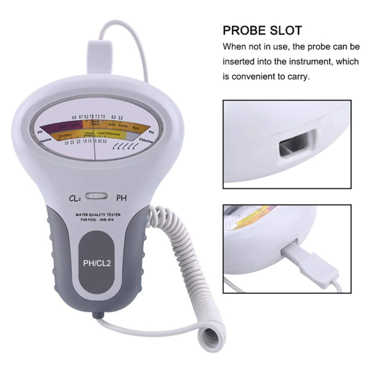 PC102 Swimming Pool Water Quality Tester PH Test Pen Chlorine Gas Water Quality Tester - PH & Moisture Meter by buy2fix | Online Shopping UK | buy2fix