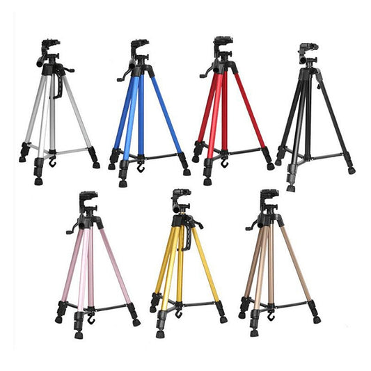 Portable Phone Live Selfie 3366 Tripod Stand DV SLR Camera Self-timer Full Light Bracket(Yellow) by buy2fix