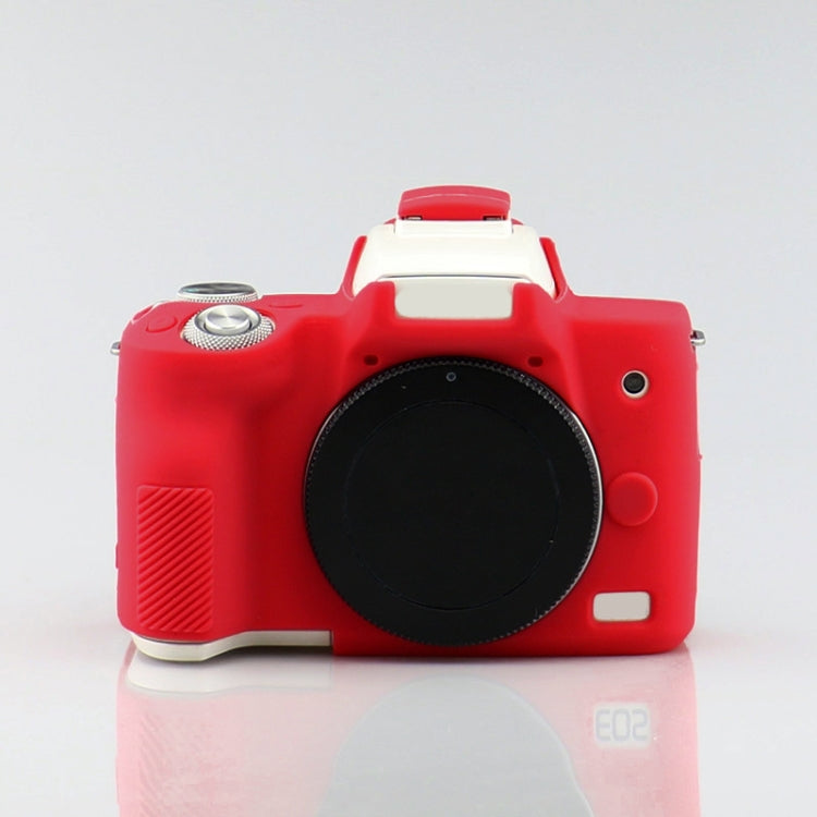 Richwell Silicone Armor Skin Case Body Cover Protector for Canon EOS M50 Body Digital Camera(Red) - Protective Case by Richwell | Online Shopping UK | buy2fix