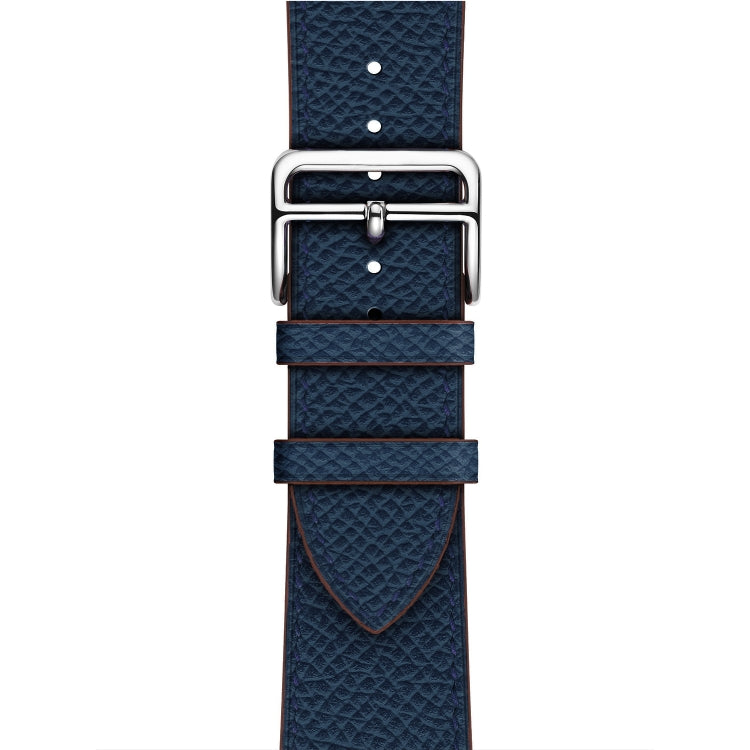 For Apple Watch 3 / 2 / 1 Generation 42mm Universal Leather Cross Band(Dark Blue) - Watch Bands by buy2fix | Online Shopping UK | buy2fix