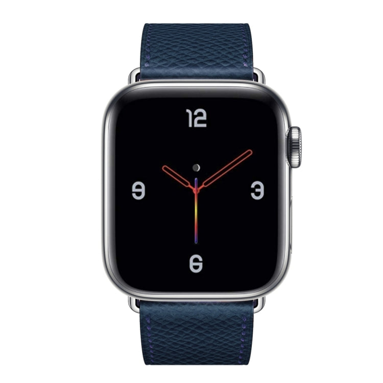 For Apple Watch 3 / 2 / 1 Generation 42mm Universal Leather Cross Band(Dark Blue) - Watch Bands by buy2fix | Online Shopping UK | buy2fix