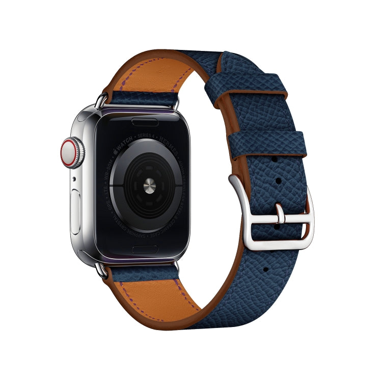 For Apple Watch 3 / 2 / 1 Generation 42mm Universal Leather Cross Band(Dark Blue) - Watch Bands by buy2fix | Online Shopping UK | buy2fix