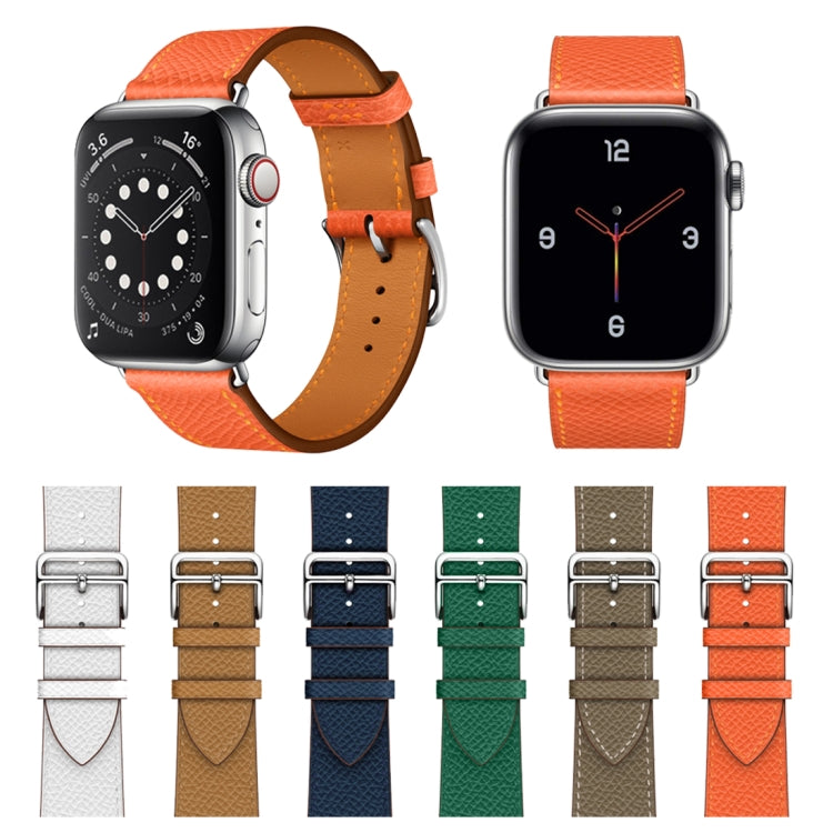 For Apple Watch 3 / 2 / 1 Generation 38mm Universal Leather Cross Band(Green) - Watch Bands by buy2fix | Online Shopping UK | buy2fix