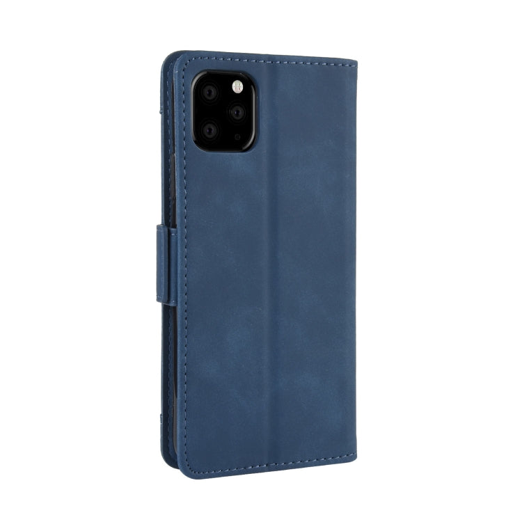 For iPhone 11 Wallet Style Skin Feel Calf Pattern Leather Case, with Separate Card Slot(Blue) - iPhone 11 Cases by buy2fix | Online Shopping UK | buy2fix