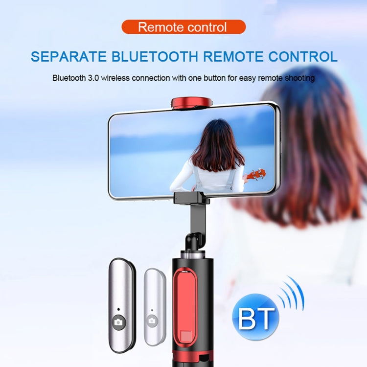 M18 Portable Selfie Stick Remote Control Mobile Phone Holder(Pink) - Selfie Sticks by buy2fix | Online Shopping UK | buy2fix