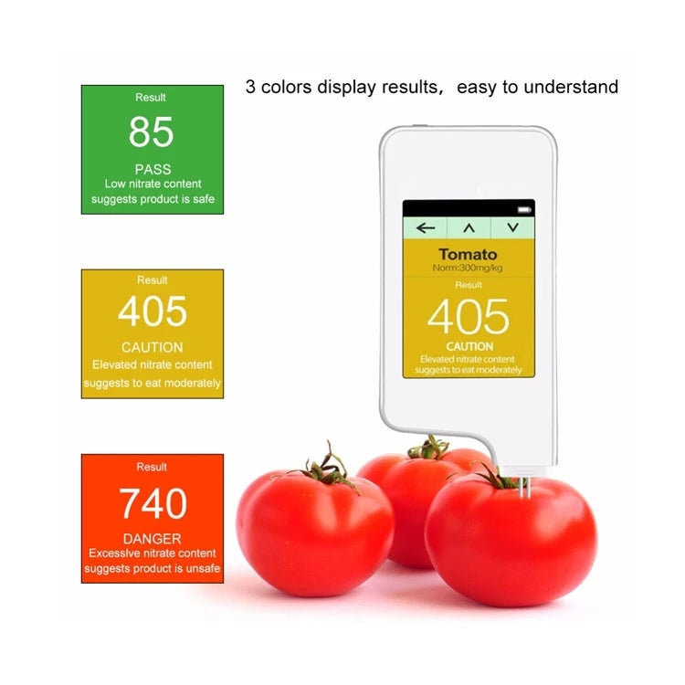 Vegetable And Fruit Meat Nitrate Residue Food Environmental Safety Tester(Black) - Digital Refractometer by buy2fix | Online Shopping UK | buy2fix