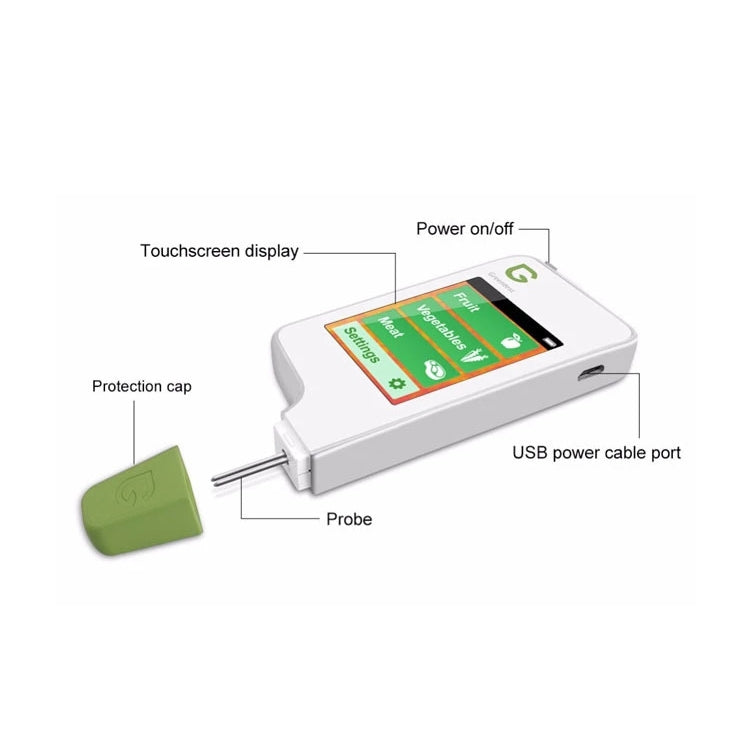 Vegetable And Fruit Meat Nitrate Residue Food Environmental Safety Tester(White) - Digital Refractometer by buy2fix | Online Shopping UK | buy2fix