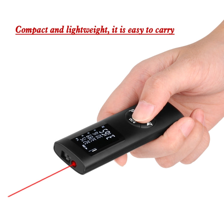 JQ-40 Mini Laser Distance Meter 40m Rechargeable Digital Handheld Laser Rangefinder Portable Laser Range Finder Build Measure - Laser Rangefinder by buy2fix | Online Shopping UK | buy2fix