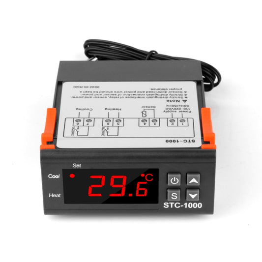 STC-1000 24V Digital Temperature Controller LED Temperature Regulator Thermostat for Incubator Relay 10A Heating and Cooling - Thermostat & Thermometer by buy2fix | Online Shopping UK | buy2fix