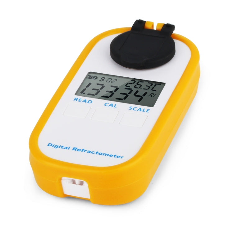 DR402 Digital Beer Refractometer Wort Hydrometer Brix 0-50% Concentration Meter Refractometer Electronic Wine Alcohol Tester - Digital Refractometer by buy2fix | Online Shopping UK | buy2fix