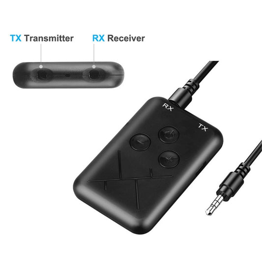JDEX-TX10 Wireless 2-in-1 3.5mm Bluetooth 4.2 Audio Receiver And Transmitter Adapter by buy2fix