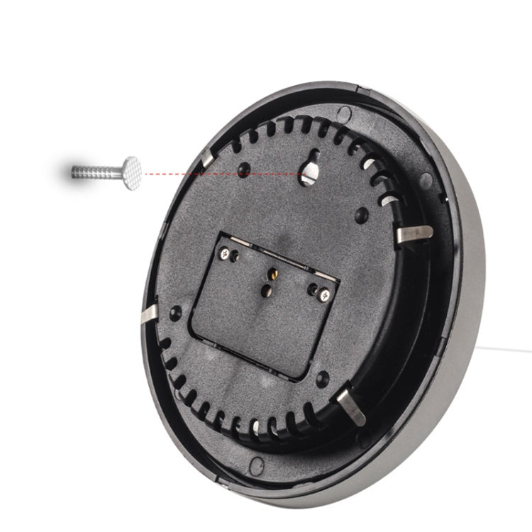 THB9392 132mm Wall Mounted Digital Thermometer Hygrometer Household High Accuracy Pressure Gauge Air Weather Instrument Barometer(Silver) by buy2fix