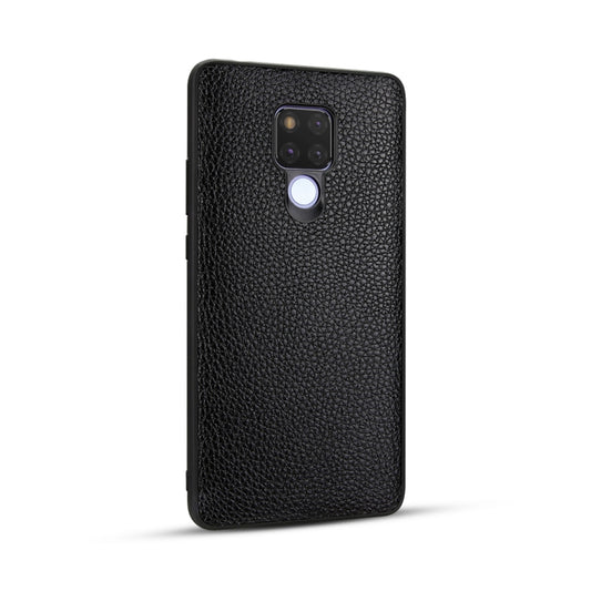 For Huawei Mate 20X Lychee Grain Cortex Anti-falling TPU Mobile Phone Shell Protective Case(Black) by buy2fix