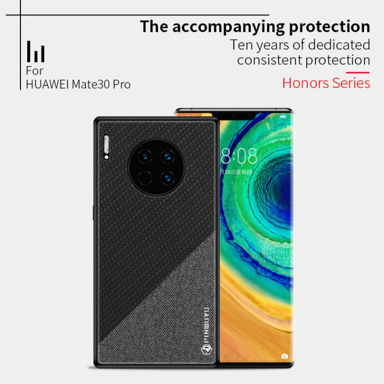 For Huawei Mate 30 Pro PINWUYO Rong Series Shockproof PC + TPU+ Chemical Fiber Cloth Protective Cover(Yellow) - Huawei Cases by PINWUYO | Online Shopping UK | buy2fix