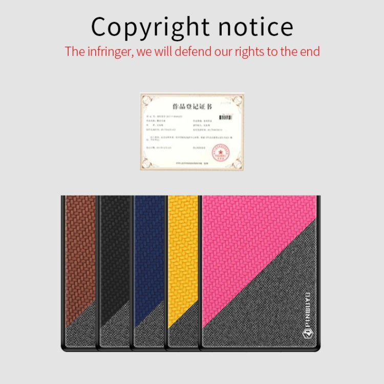 For Huawei Mate 30 Pro PINWUYO Rong Series Shockproof PC + TPU+ Chemical Fiber Cloth Protective Cover(Brown) - Huawei Cases by PINWUYO | Online Shopping UK | buy2fix
