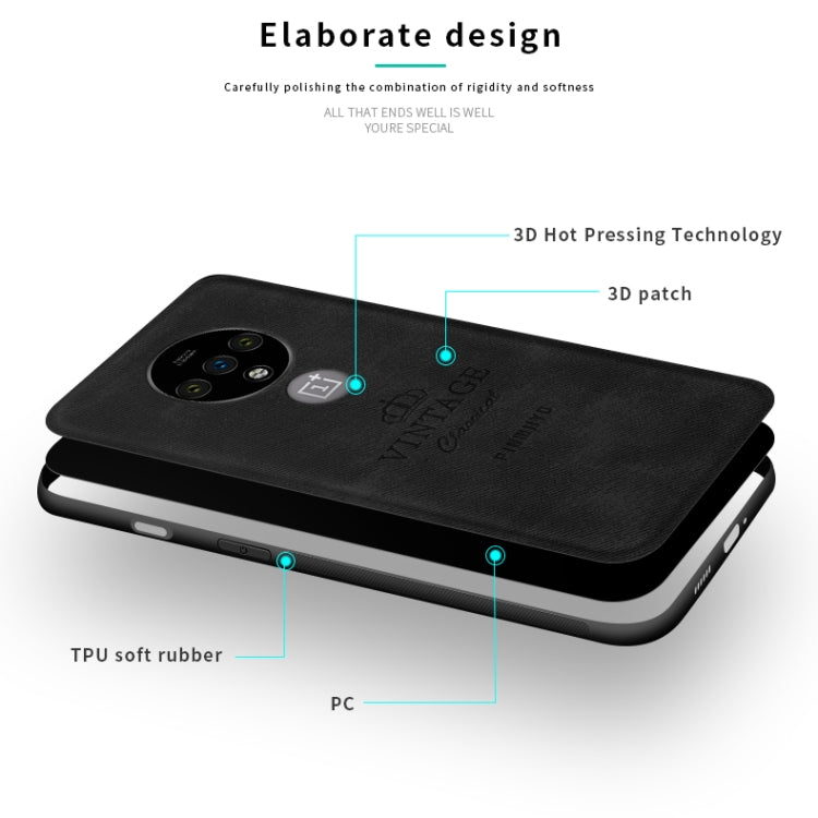 For Oneplus 7T PINWUYO Zun Series PC + TPU + Skin Waterproof And Anti-fall All-inclusive Protective Shell(Red) - OnePlus Cases by PINWUYO | Online Shopping UK | buy2fix