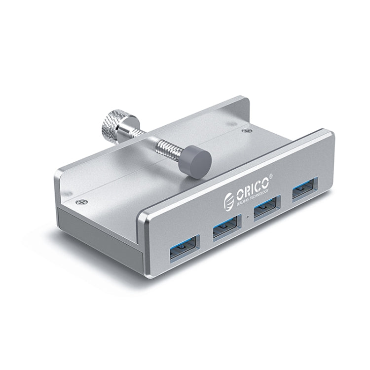 ORICO MH4PU-P Aluminum Alloy 4 Ports USB3.0 Clip-type HUB(Silver) - USB 3.0 HUB by ORICO | Online Shopping UK | buy2fix
