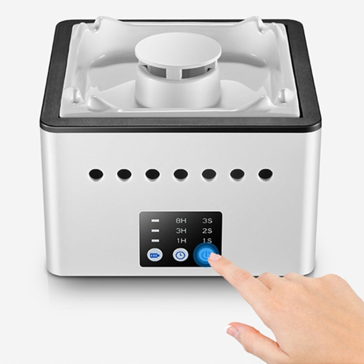 Ashtray Air Purifier Home Indoor Smoke Removal Small Desktop Anti-Secondhand Smoke Artifact(Blue And White) by buy2fix