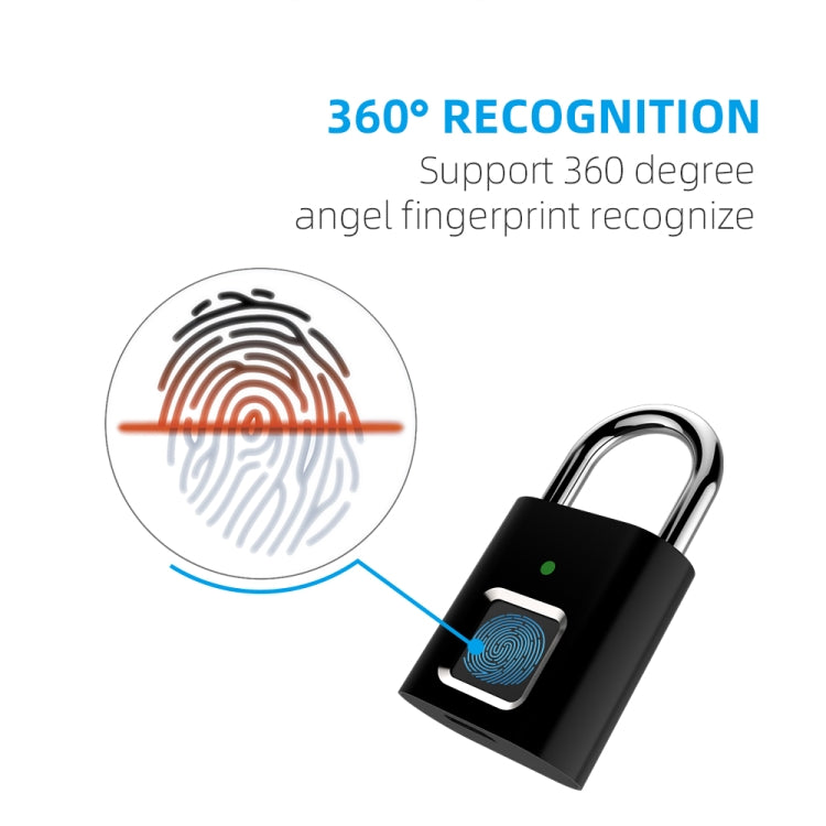 L34 Fingerprint Lock Smart Lock Household Luggage Dormitory Storage Cabinet Electronic Padlock - Padlocks by buy2fix | Online Shopping UK | buy2fix