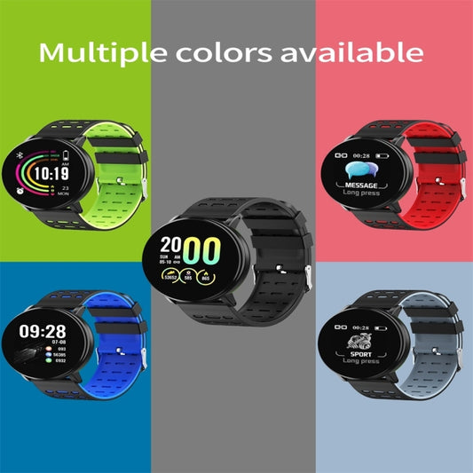 119plus 1.3inch IPS Color Screen Smart Watch IP68 Waterproof,Support Call Reminder /Heart Rate Monitoring/Blood Pressure Monitoring/Blood Oxygen Monitoring(Black) by buy2fix