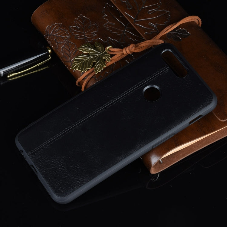 For OnePlus 5T Shockproof Sewing Cow Pattern Skin PC + PU + TPU Case(Black) - OnePlus Cases by buy2fix | Online Shopping UK | buy2fix
