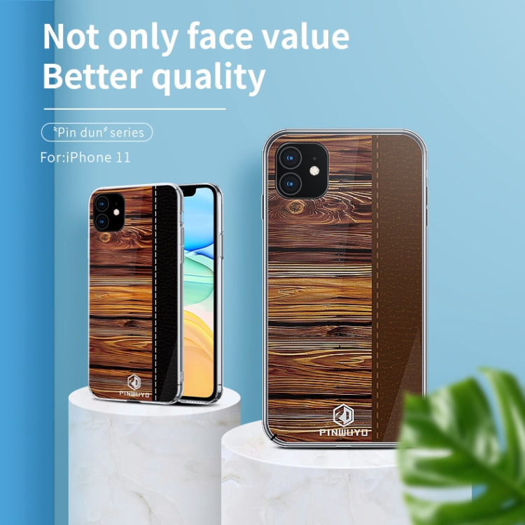 For iPhone 11 PINWUYO Pindun Series Slim 3D Call Flashing PC All-inclusive Waterproof Shockproof Protection Case(Blue) - iPhone 11 Cases by PINWUYO | Online Shopping UK | buy2fix