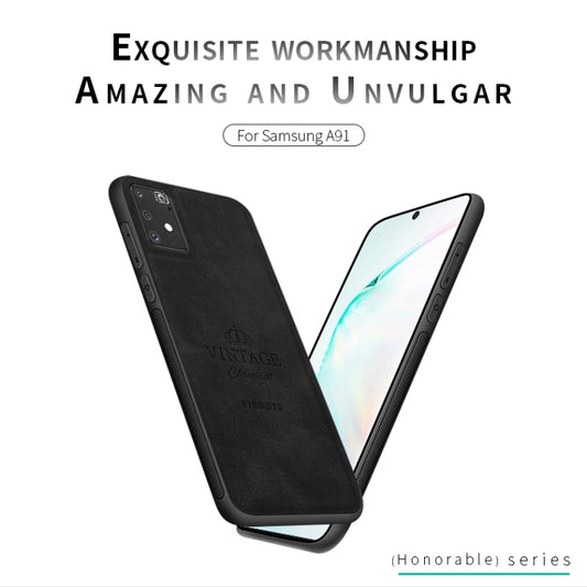 For Galaxy A91 / S10 Lite PINWUYO Zun Series PC + TPU + Skin Anti-fall All-inclusive Protective Case(Black) by PINWUYO