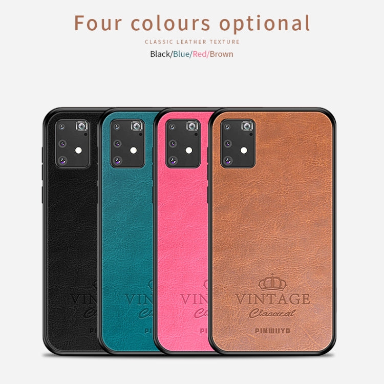 For Galaxy A91 / S10 Lite PINWUYO Pin Rui Series Classical Leather Texture PC + TPU Waterproof Anti-fall All-inclusive Protective Case Shell(Red) - Galaxy Phone Cases by PINWUYO | Online Shopping UK | buy2fix