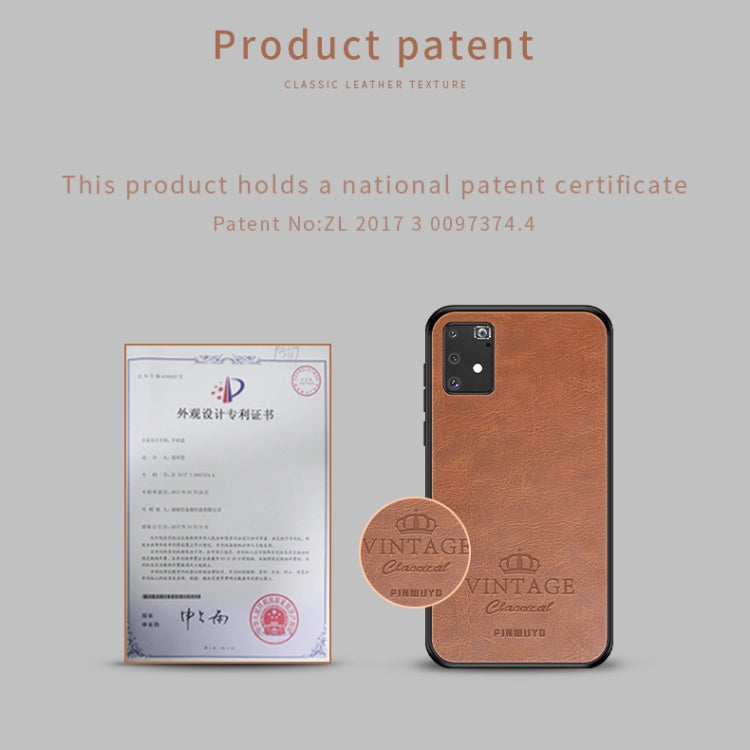 For Galaxy A91 / S10 Lite PINWUYO Pin Rui Series Classical Leather Texture PC + TPU Waterproof Anti-fall All-inclusive Protective Case Shell(Red) - Galaxy Phone Cases by PINWUYO | Online Shopping UK | buy2fix