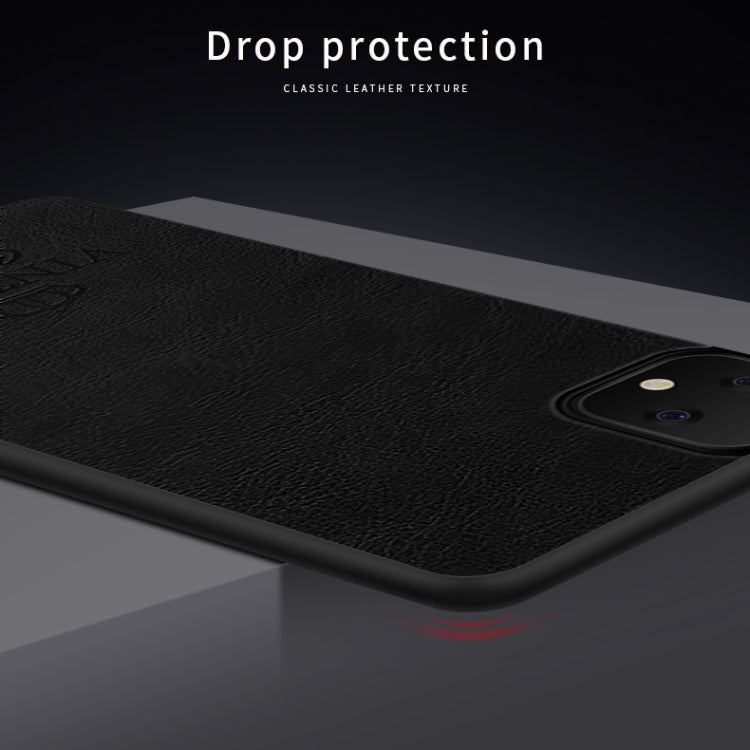 For Google Pixel 4 PINWUYO Pin Rui Series Classical Leather Texture PC + TPU Waterproof Anti-fall All-inclusive Protective Case Shell(Black) - Google Cases by PINWUYO | Online Shopping UK | buy2fix