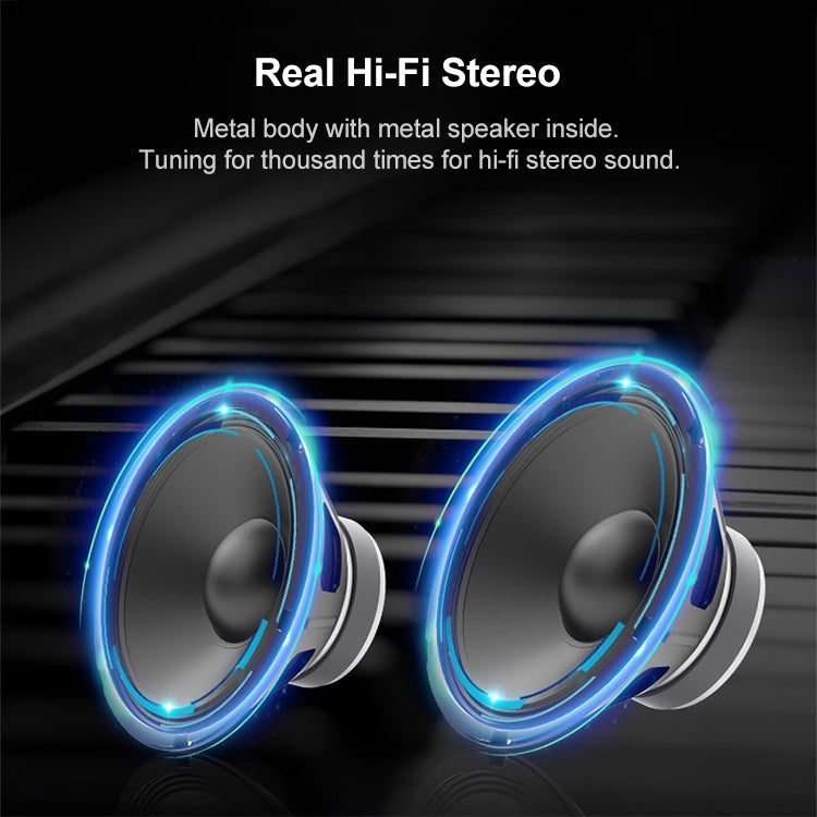 EWA A109M Portable Bluetooth Speaker Wireless Heavy Bass Bomm Box Subwoofer Phone Call Surround Sound Bluetooth Shower Speaker(Silver) - Mini Speaker by EWA | Online Shopping UK | buy2fix