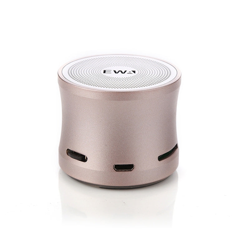 EWA A109M Portable Bluetooth Speaker Wireless Heavy Bass Bomm Box Subwoofer Phone Call Surround Sound Bluetooth Shower Speaker(Gold) - Mini Speaker by EWA | Online Shopping UK | buy2fix