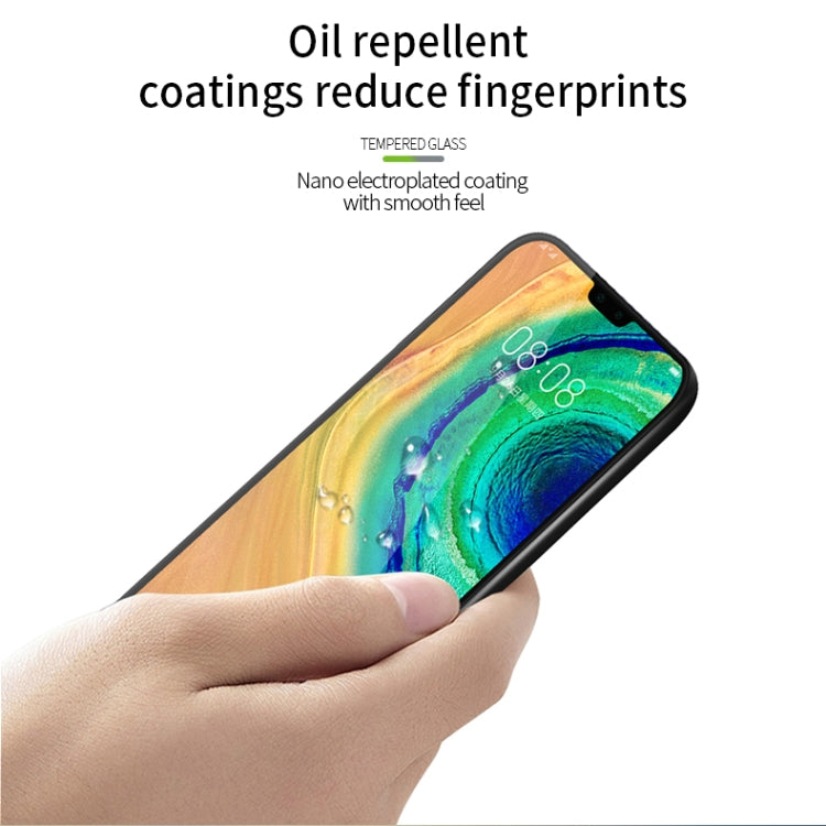 For Huawei Mate 30 PINWUYO 9H 3D Curved Full Screen Explosion-proof Tempered Glass Film(Black) - Huawei Tempered Glass by PINWUYO | Online Shopping UK | buy2fix