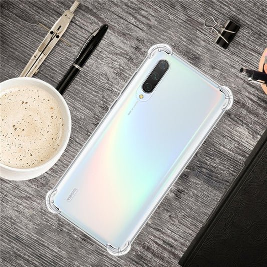 For Xiaomi Mi 10 Pro Four-Corner Anti-Drop Ultra-Thin Transparent TPU Phone Case(Transparent) by buy2fix