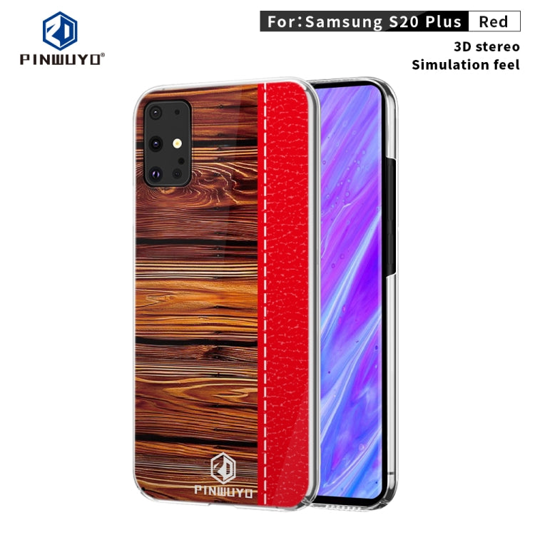 For Galaxy S20 Plus PINWUYO Pindun Series Slim 3D Flashing All-inclusive PC Case(Red) - Galaxy Phone Cases by PINWUYO | Online Shopping UK | buy2fix