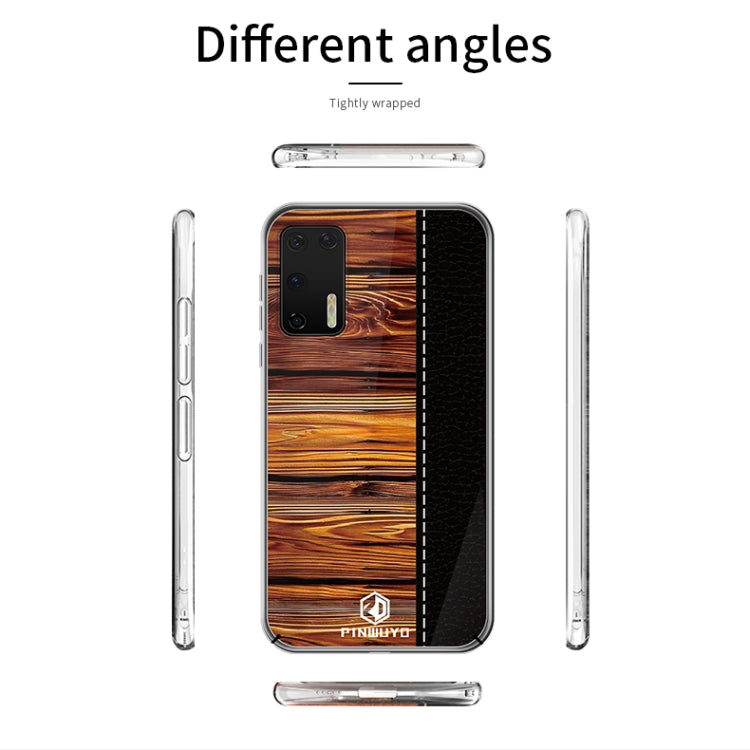 For Huawei P40 PINWUYO Pindun Series Slim 3D Flashing All-inclusive PC Case(Brown) - Huawei Cases by PINWUYO | Online Shopping UK | buy2fix